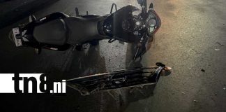 Foto: Motociclista lesionado en Juigalpa, Chontales/TN8
