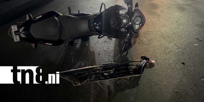 Foto: Motociclista lesionado en Juigalpa, Chontales/TN8