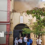 Foto: Rápida respuesta de bomberos protege el Palacio Episcopal de León/TN8