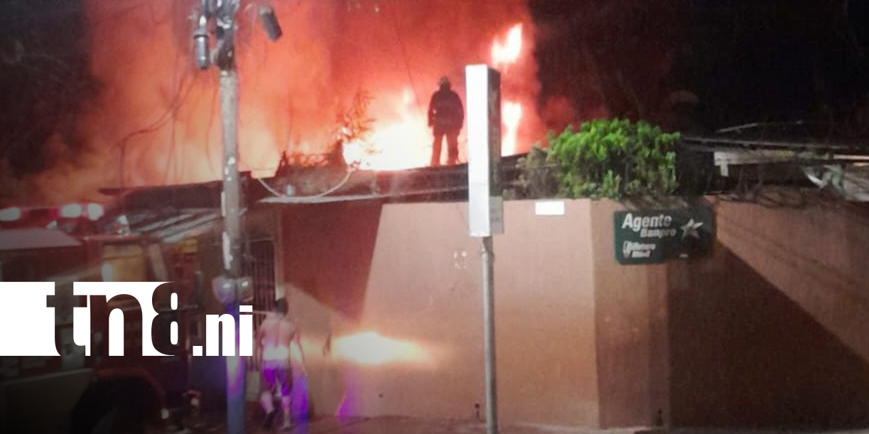 FOTO: Fallece adulto mayor en incendio en Masaya/ TN8