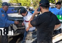 Foto: Colisión en Managua deja lesionados/TN8