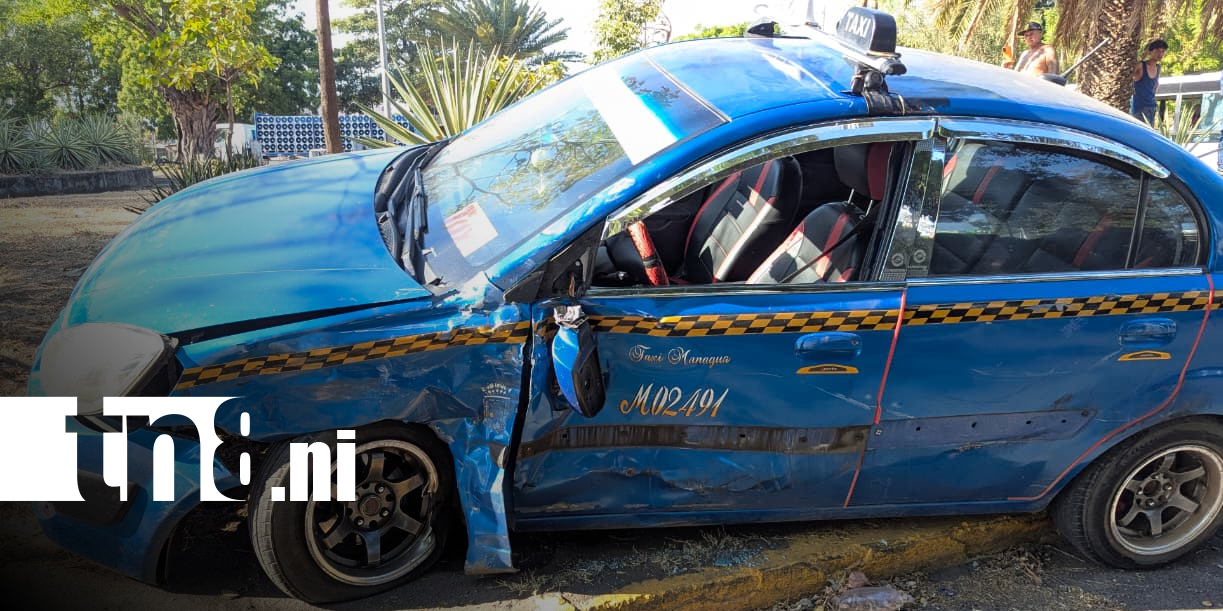Foto: Colisión en Managua deja 2 perosnas lesionadas/TN8