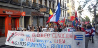 Foto: España: protestarán contra bloqueo a Cuba en Madrid/Cortesía