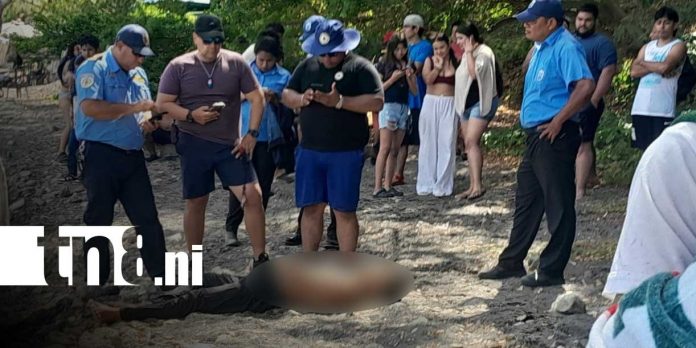 Foto: Segunda víctima por sumersión en la Laguna de Apoyo/TN8