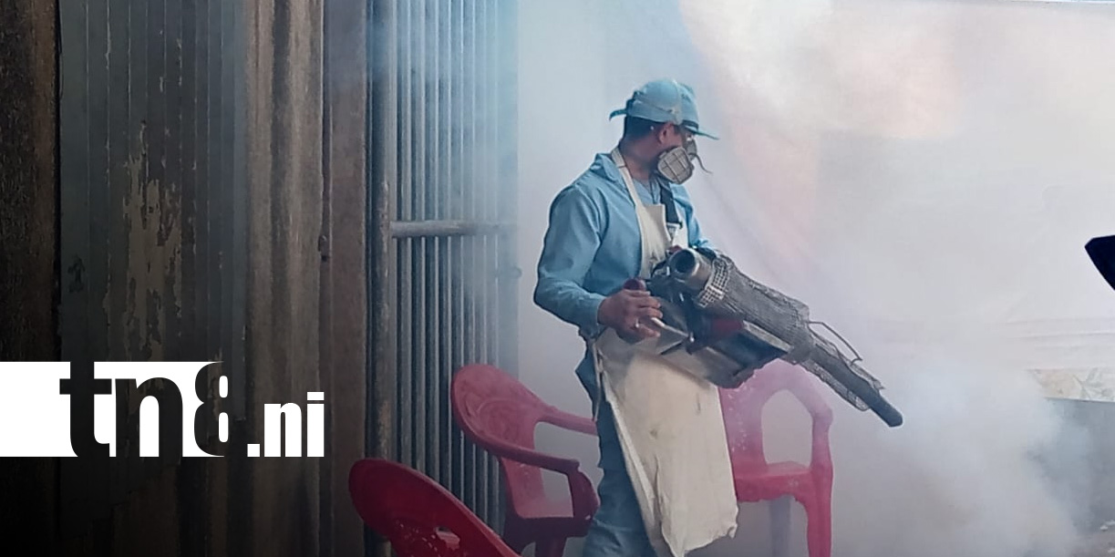 Foto: Fumigación contra zancudos en Managua / TN8