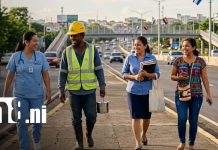 Resaltan estabilidad y diálogo como claves del modelo laboral en Nicaragua Foto: Representación gráfico de trabajadores en Nicaragua
