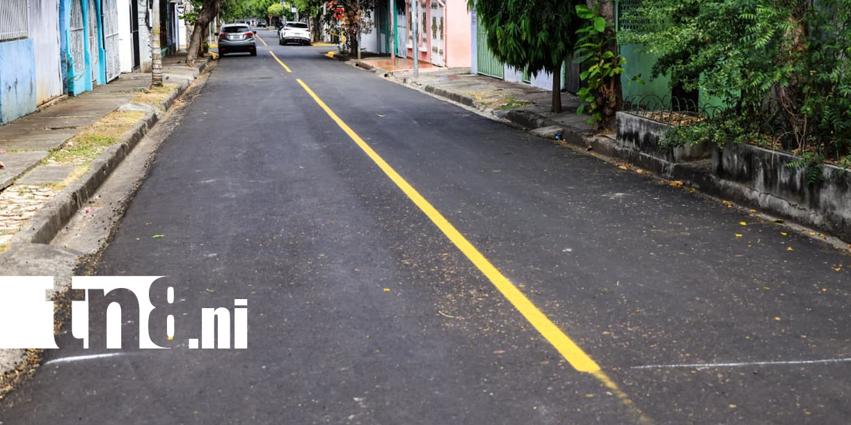 Foto: Seis cuadras nuevas cambian la vida de familias en el barrio de Managua /TN8