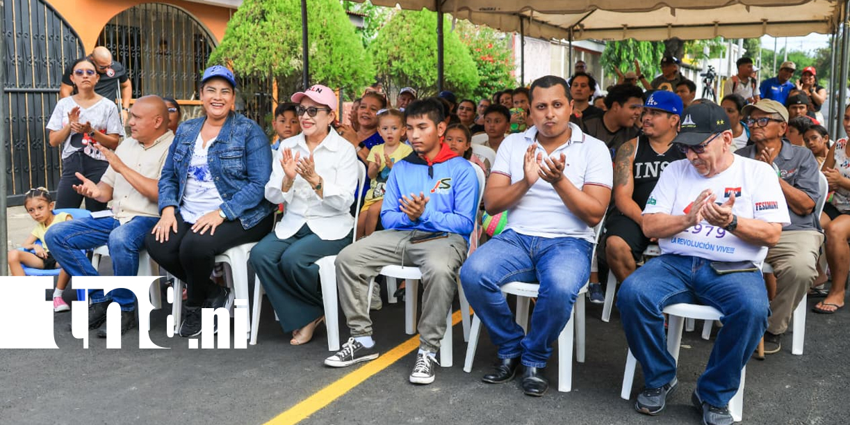 Foto: Seis cuadras nuevas cambian la vida de familias en el barrio de Managua /TN8