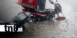 Foto: Fuerte lluvia en Managua a finales de abril / TN8
