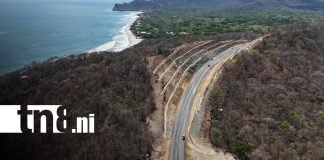 Foto: Tercer tramo de la Carretera Costanera del Pacífico de Nicaragua / TN8