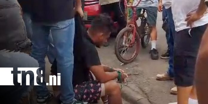 Foto: Agresión contra un ladrón en Chinandega / TN8 Foto: Agresión contra un ladrón en Chinandega / TN8