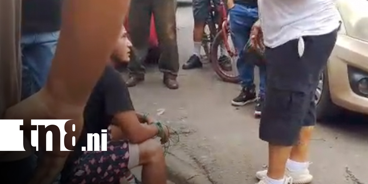 Foto: Agresión contra un ladrón en Chinandega / TN8