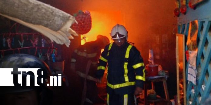 Foto: Incendio en vivienda de San Miguel, Masaya / TN8