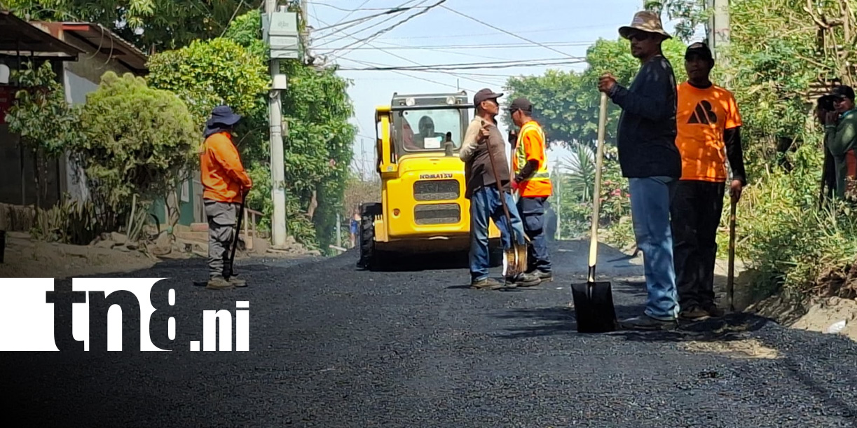 Foto: Calles para el Pueblo en Anexo Villa Libertad, Managua / TN8