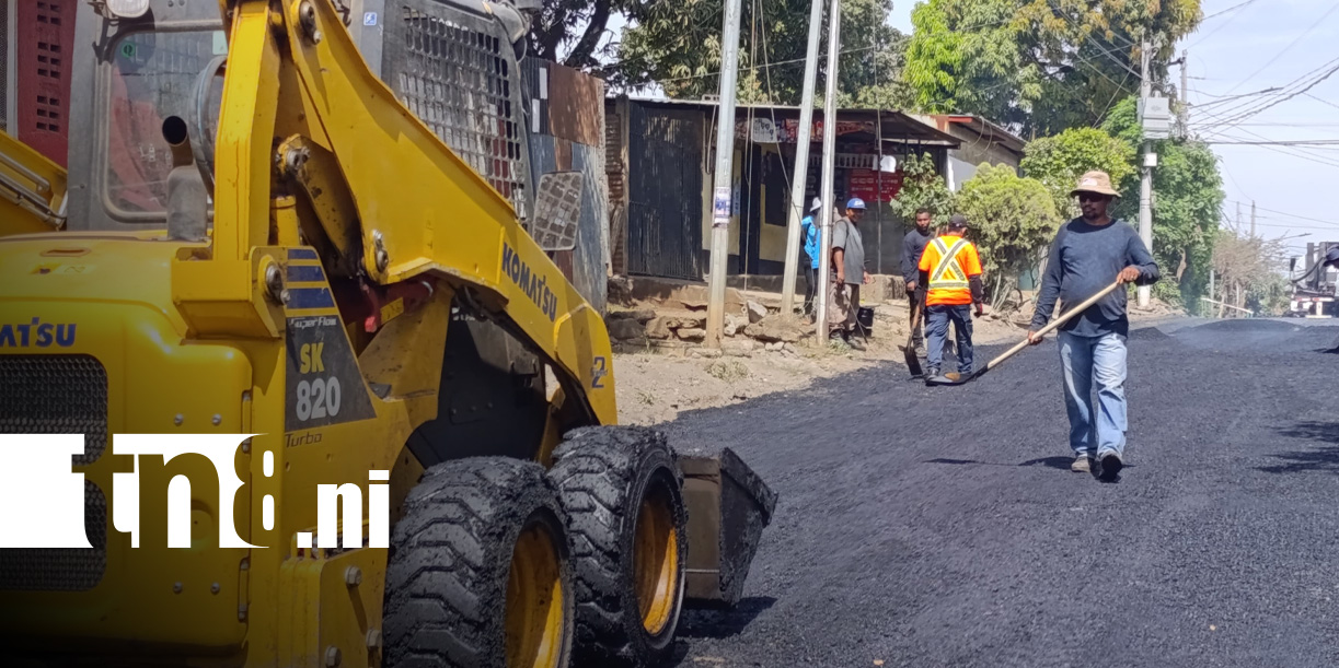 Foto: Calles para el Pueblo en Anexo Villa Libertad, Managua / TN8