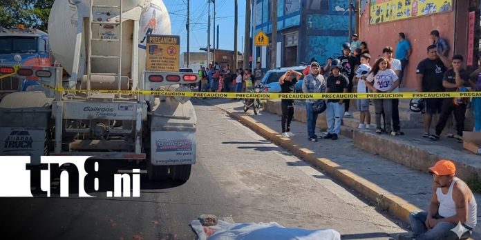 Foto: Mortal accidente de tránsito en El Crucero, Managua / TN8 Foto: Mortal accidente de tránsito en El Crucero, Managua / TN8