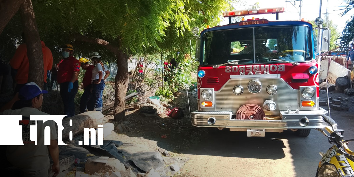 Foto: Sujeto cae dentro de un cauce en Managua / TN8