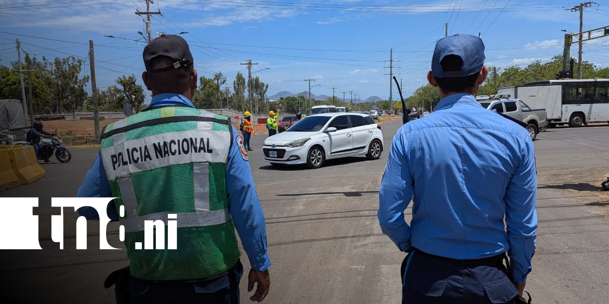 Foto: Afectación del tráfico en la zona de ENEL Central, Managua / TN8
