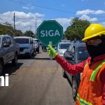 Foto: Afectación del tráfico en la zona de ENEL Central, Managua / TN8