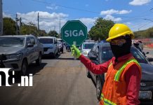 Foto: Afectación del tráfico en la zona de ENEL Central, Managua / TN8