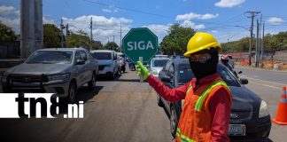 Foto: Afectación del tráfico en la zona de ENEL Central, Managua / TN8
