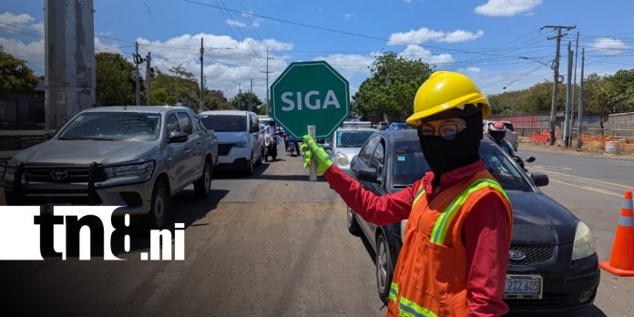 Foto: Afectación del tráfico en la zona de ENEL Central, Managua / TN8