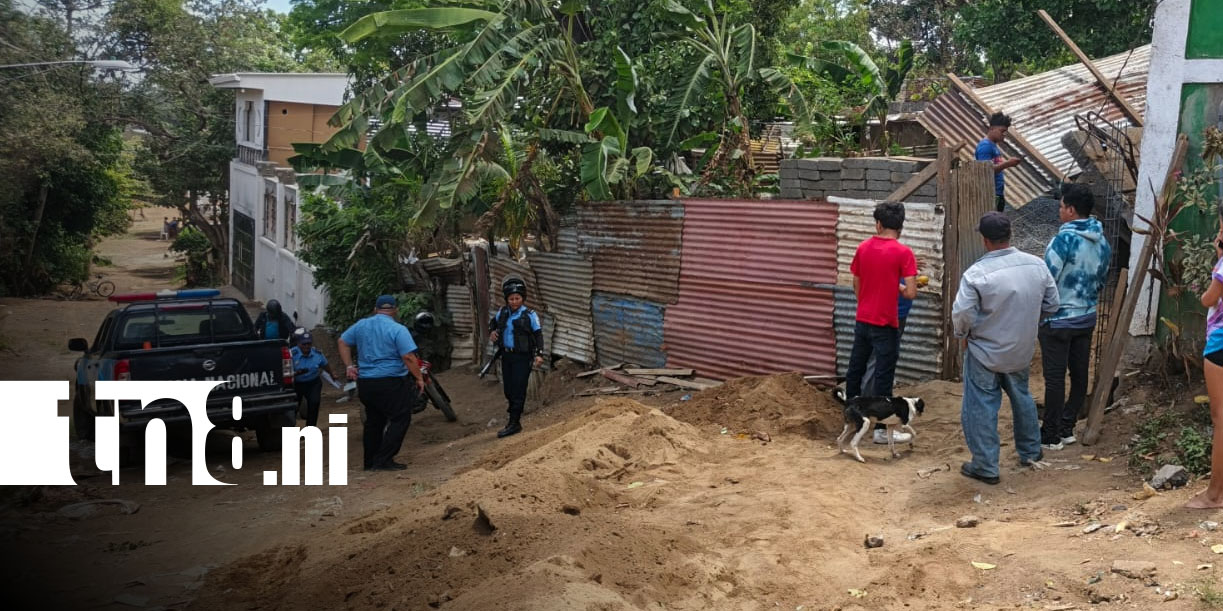 Foto: Albañil queda prensado tras colapso de muro en Managua/TN8