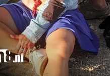 Sangre en la carretera: mujer resulta herida tras perder el control en Rivas Foto: Fuerte accidente de tránsito en Rivas / TN8