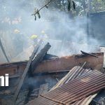 Queda solo con la ropa que andaba puesta: Incendio en barrio Hilario Sánchez, Managua Foto: Incendio en el barrio Hilario Sánchez, Managua / TN8