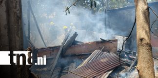 Foto: Incendio en el barrio Hilario Sánchez, Managua / TN8