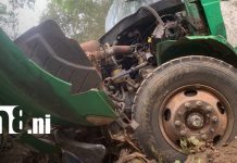 Foto: Accidente con camión de basura en Carretera Sur / TN8