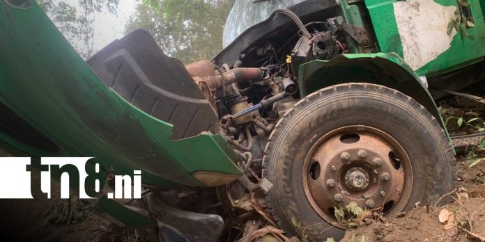 Foto: Accidente con camión de basura en Carretera Sur / TN8 Foto: Accidente con camión de basura en Carretera Sur / TN8