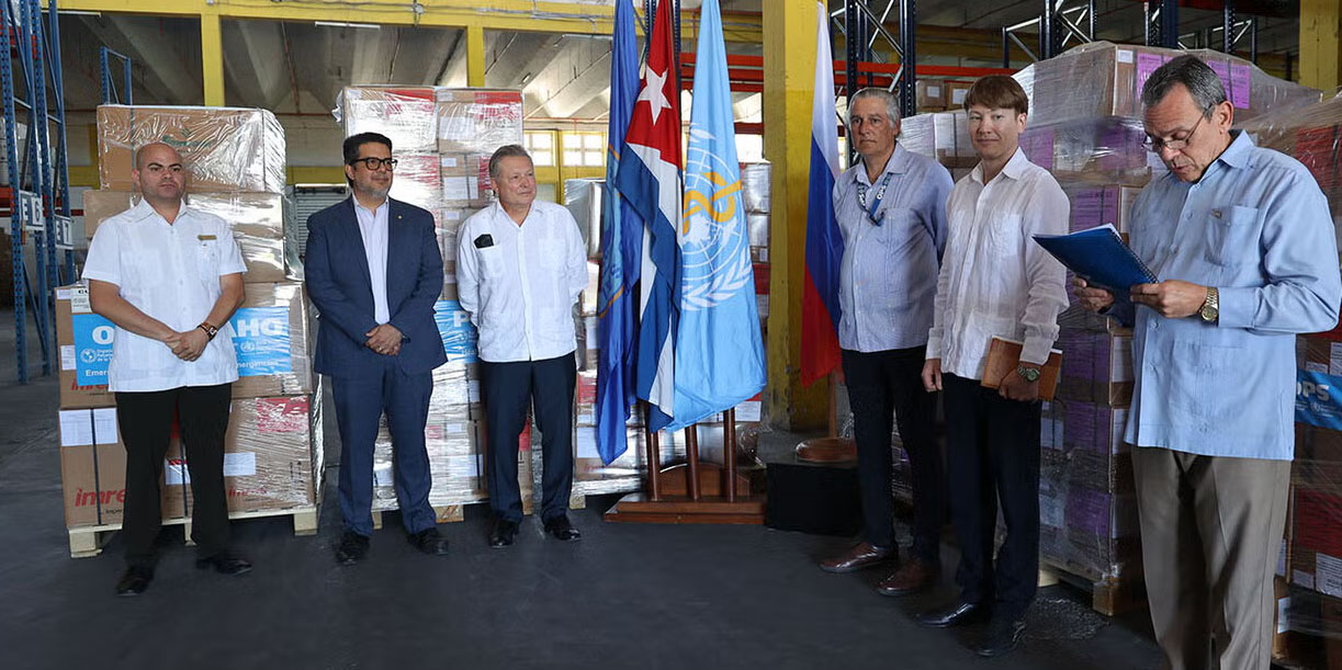 Foto :Rusia refuerza apoyo a Cuba con donación de medicamentos