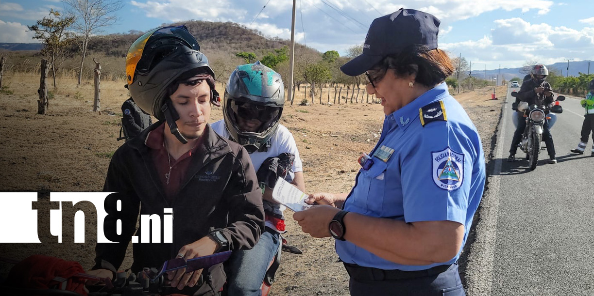 Foto: Vigilancia en las vías de Boaco / TN8