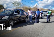 Foto: Vigilancia en las vías de Boaco / TN8