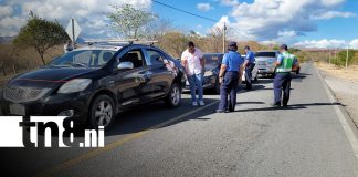 Foto: Vigilancia en las vías de Boaco / TN8