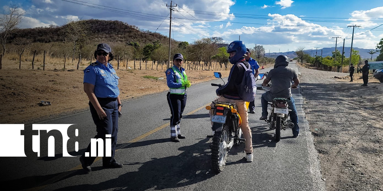 Foto: Vigilancia en las vías de Boaco / TN8