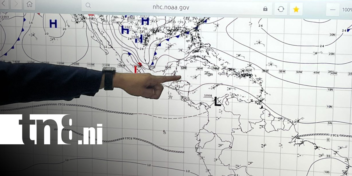 Foto: Reporte del INETER sobre clima en Nicaragua / TN8