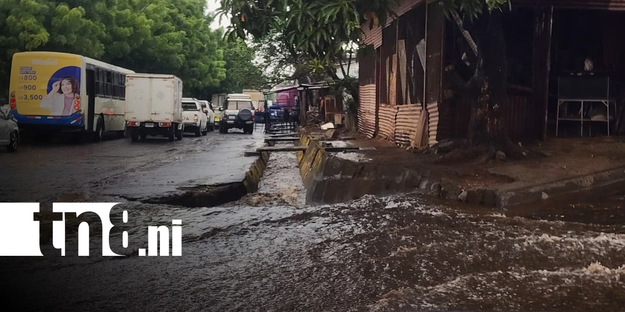 Foto: Fuerte lluvia en Managua a finales de abril / TN8