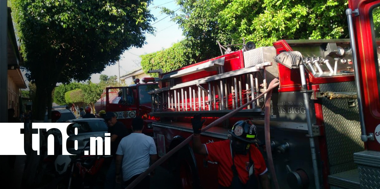 Foto: Incendio en vivienda de San Miguel, Masaya / TN8