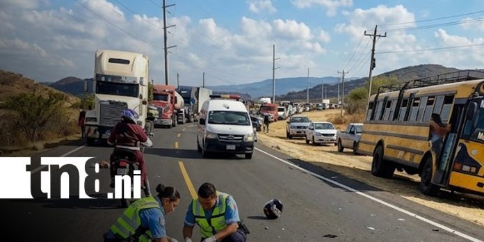 Foto: Mortal accidente de tránsito en Tipitapa / TN8 Foto: Mortal accidente de tránsito en Tipitapa / TN8