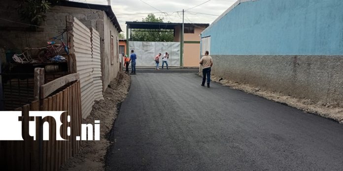 Foto: Mejoras de calles en el barrio 15 de Mayo, en Managua / TN8 Foto: Mejoras de calles en el barrio 15 de Mayo, en Managua / TN8