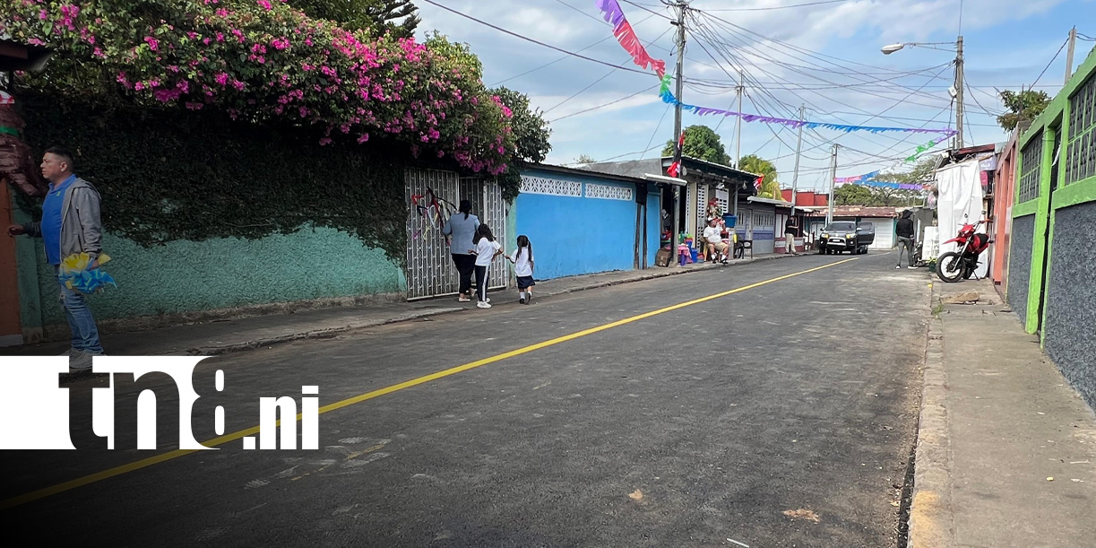 Foto: Nuevas calles en Managua / TN8