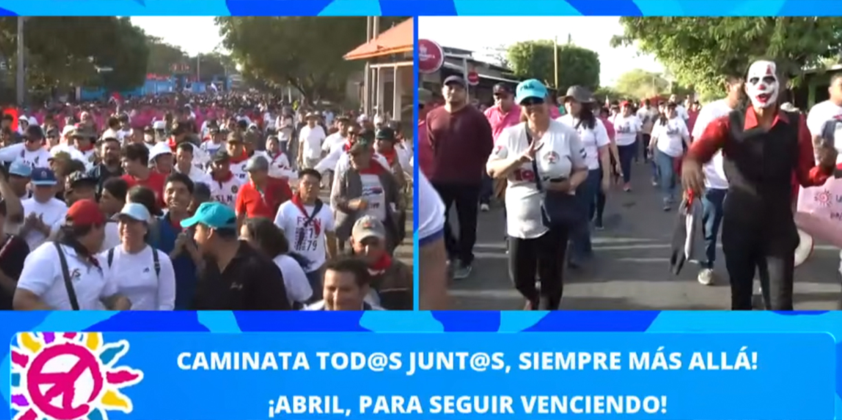 Foto: Familias nicaragüenses se desbordan en celebración por la paz /Cortesía