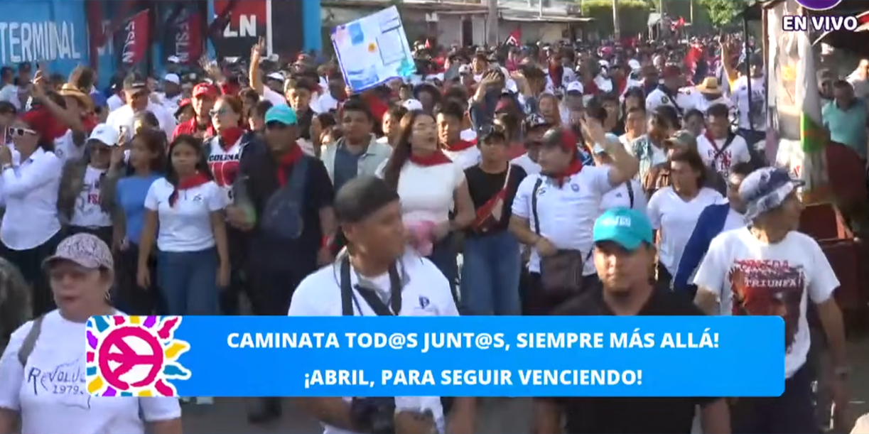 Foto: Familias nicaragüenses se desbordan en celebración por la paz /Cortesía