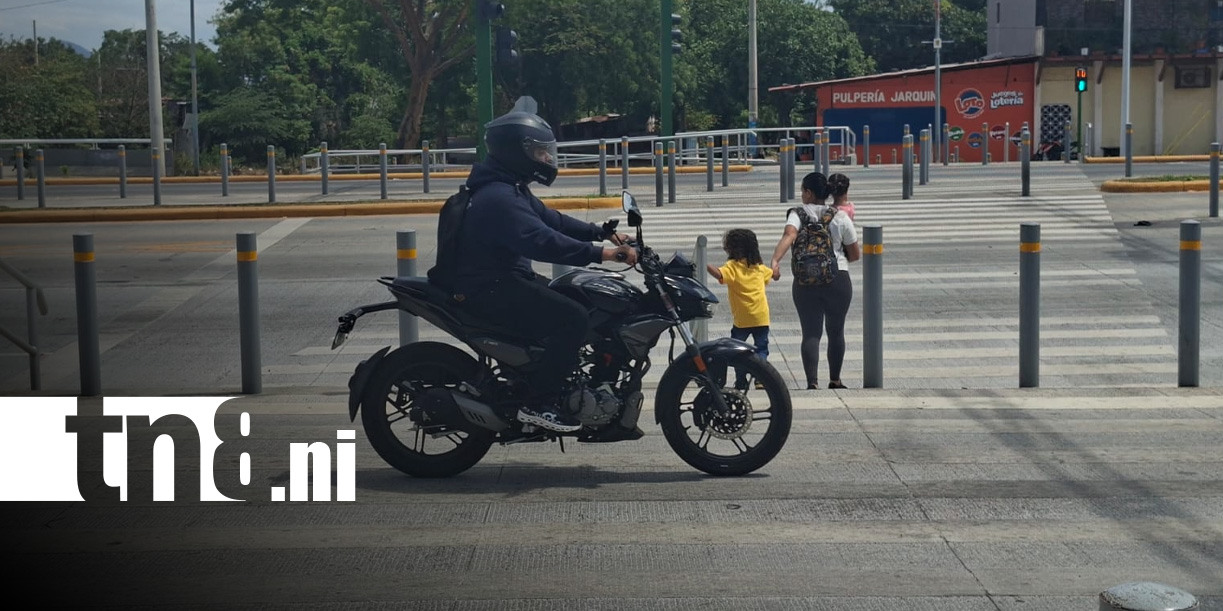 Foto: La seguridad vial también involucra a peatones en Nicaragua / TN8
