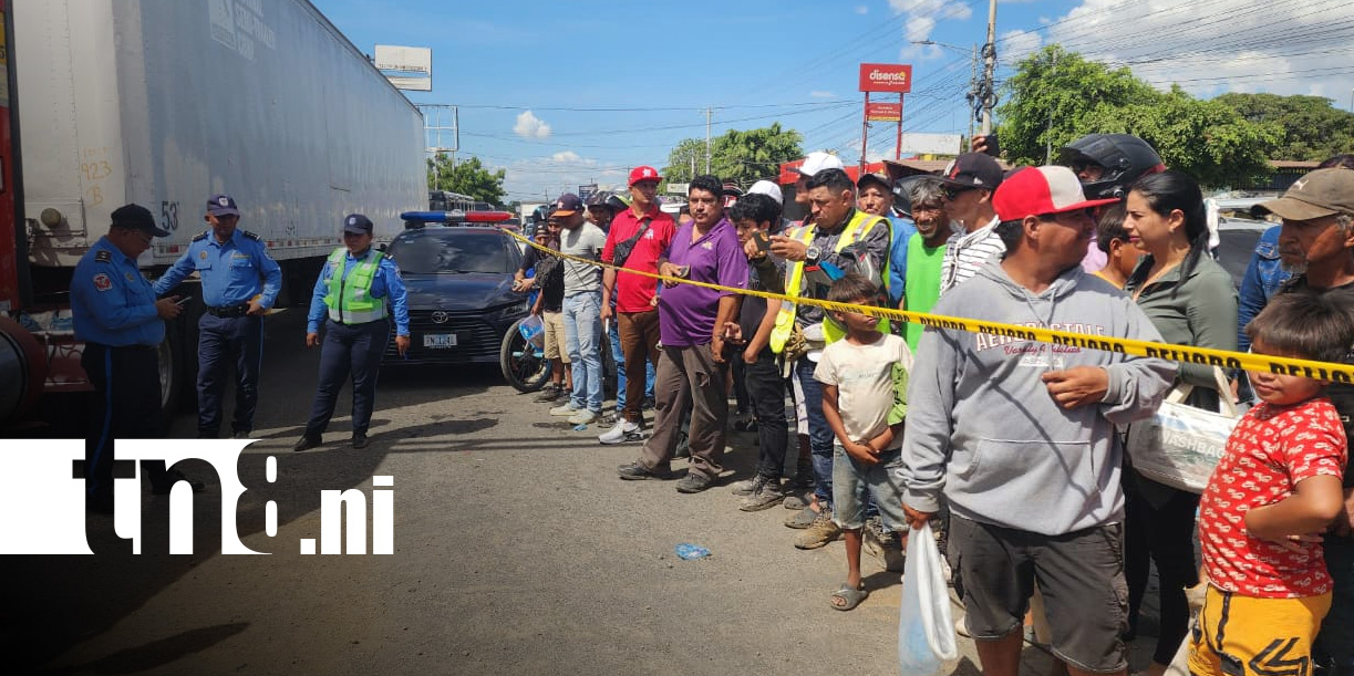 Foto: Mortal accidente en sector de El Mayoreo, Managua / TN8