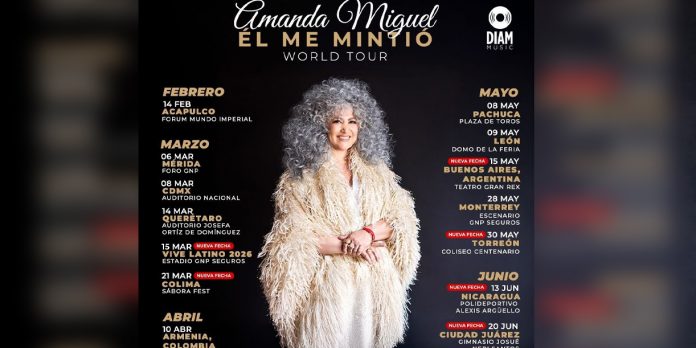 Foto: ¡Una cita con el corazón:! Amanda Miguel regresa a Nicaragua /Cortesía Foto: ¡Una cita con el corazón:! Amanda Miguel regresa a Nicaragua /Cortesía