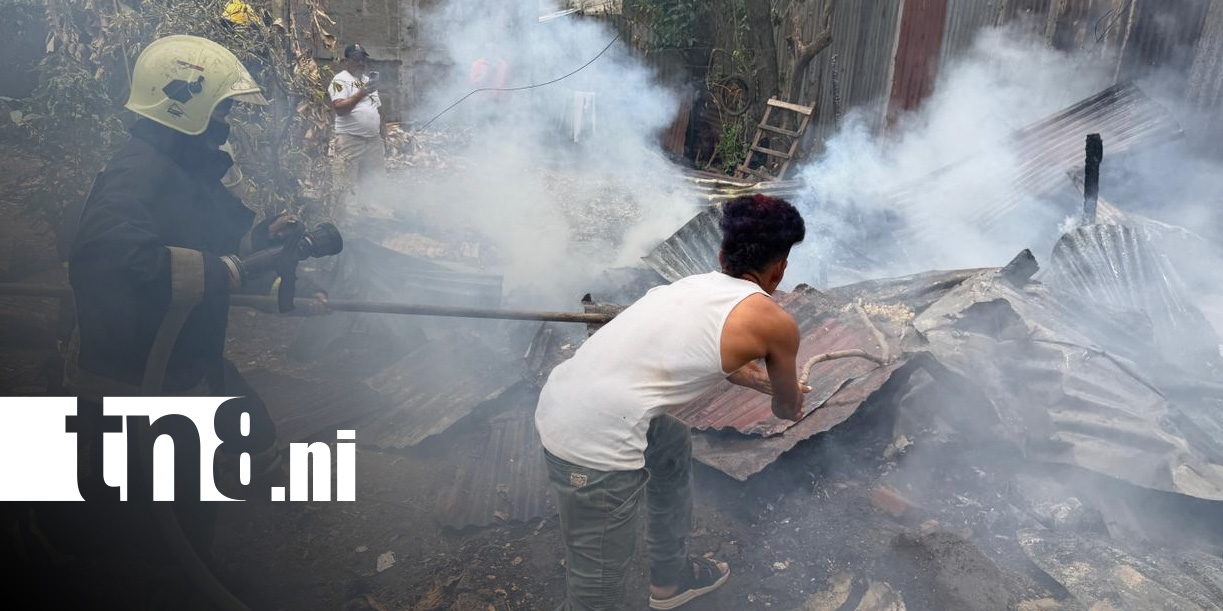 Foto: Incendio en una vivienda de Matagalpa / TN8