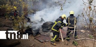 Foto: Incendio en una vivienda de Matagalpa / TN8